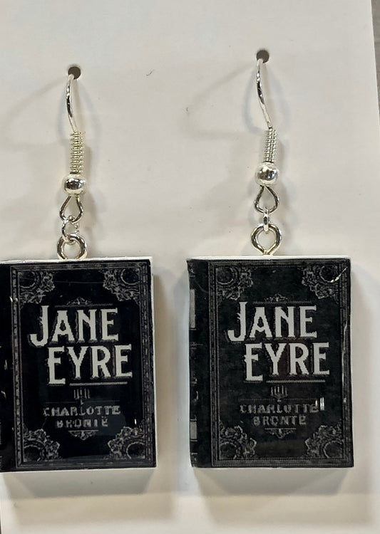 Jane Eyre Book Earrings