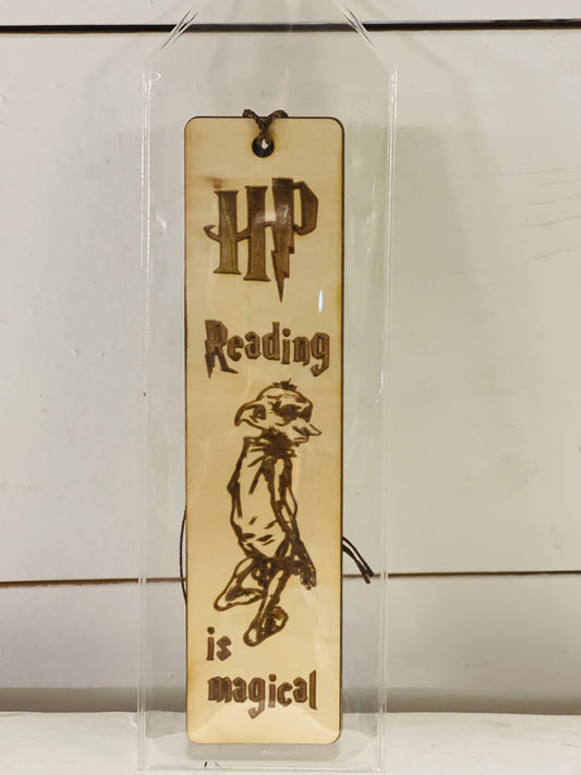 Wooden bookmark Harry Potter