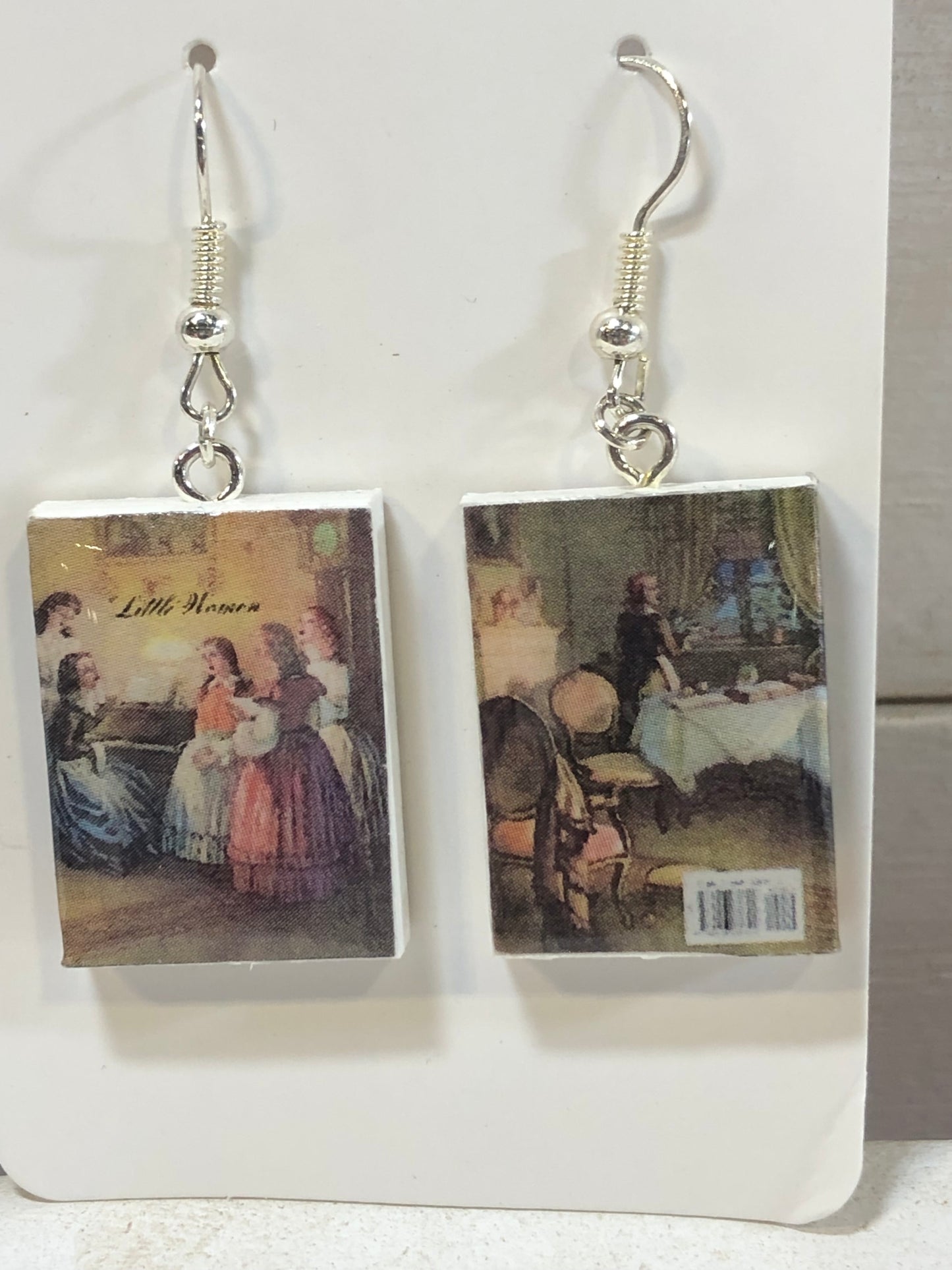 Little Women Book Earrings