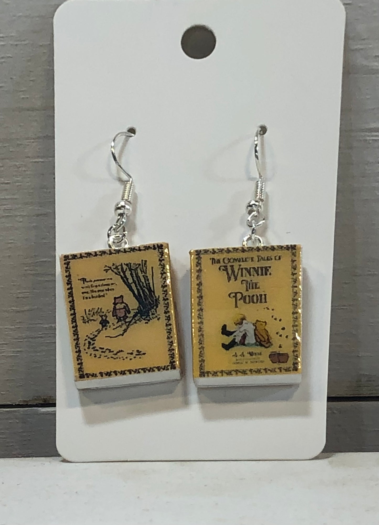Winnie the Pooh Book Earrings