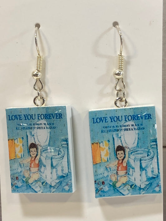 Love You Forever Book Earrings