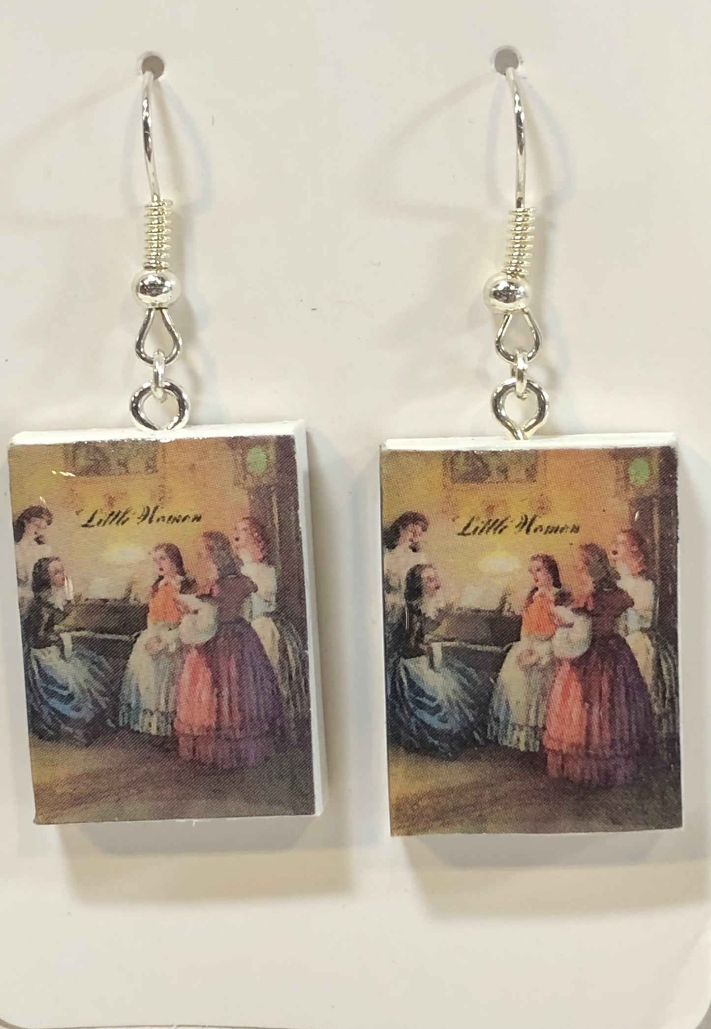 Little Women Book Earrings