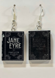Jane Eyre Book Earrings