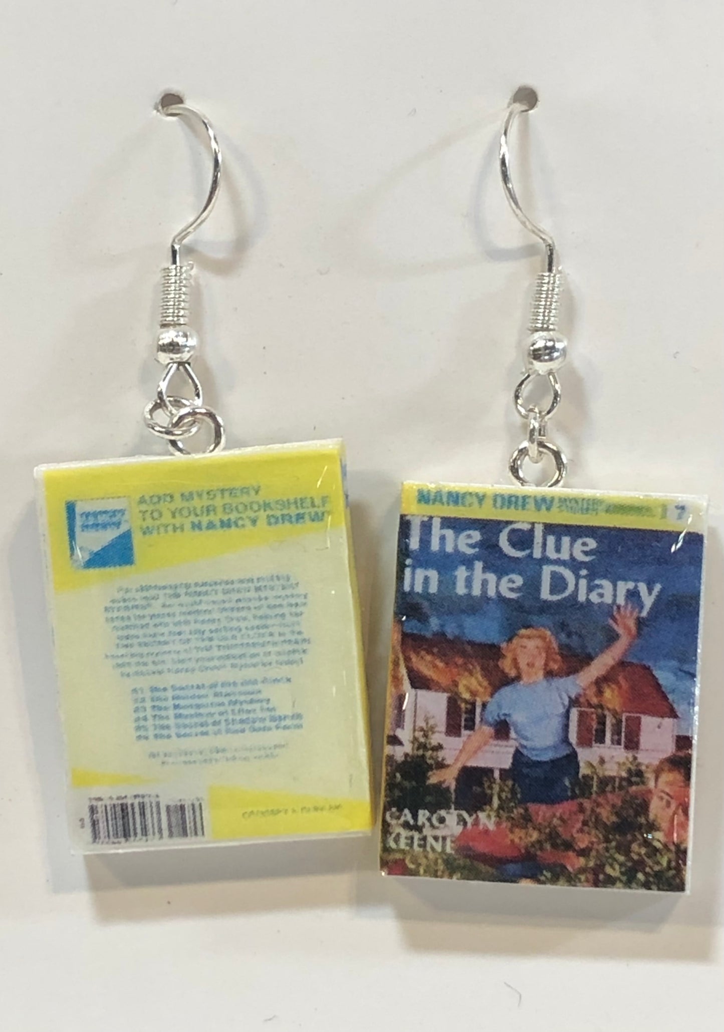 Nancy Drew The Clue in the Diary Book Earrings